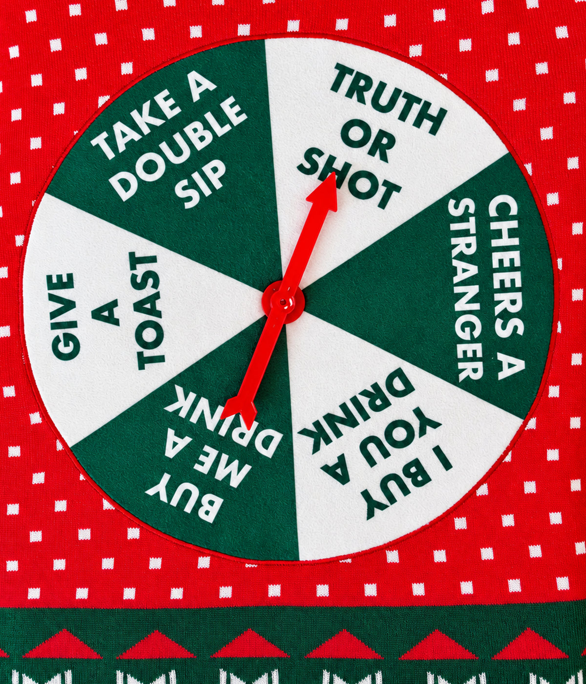 Men's Drinking Game Show Ugly Christmas Sweater