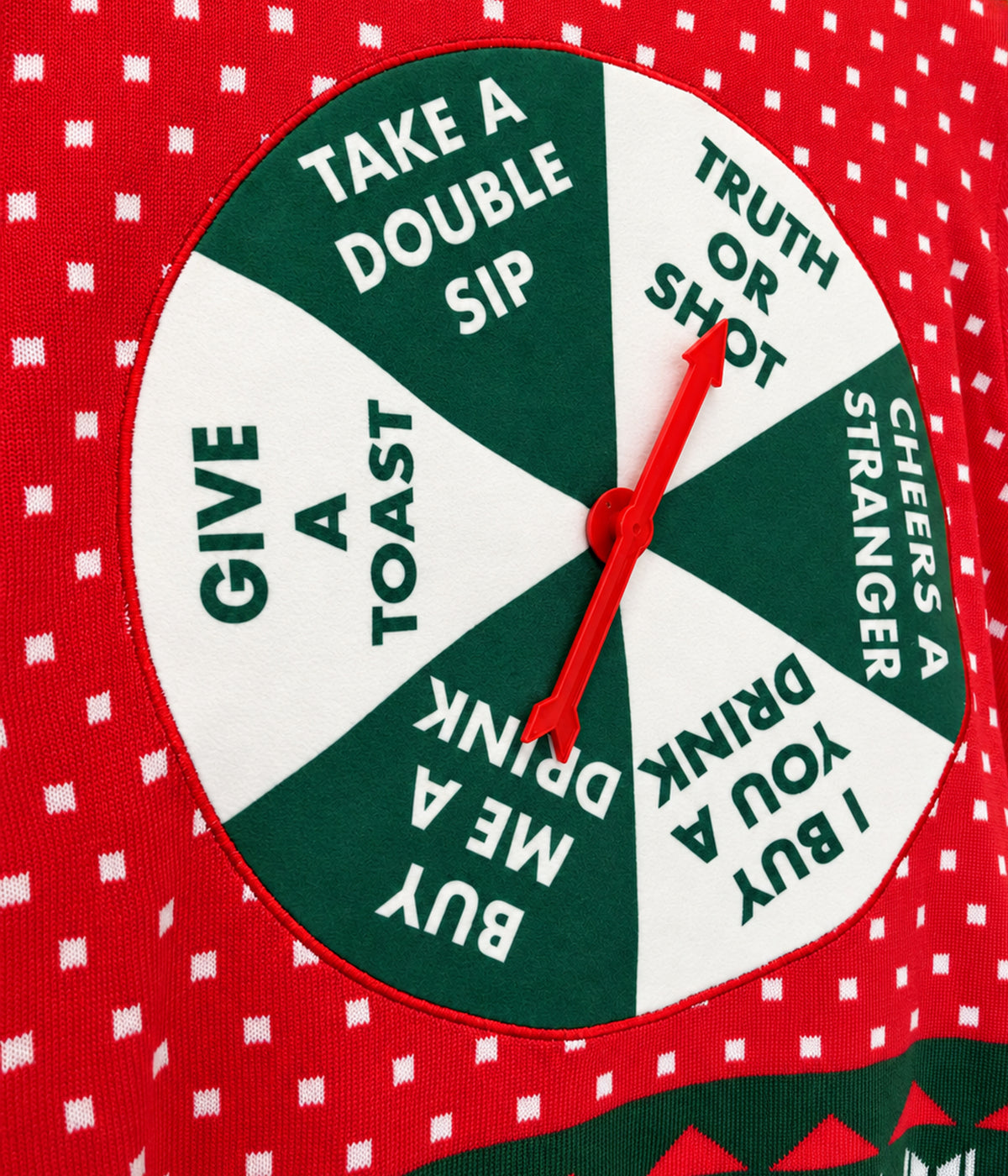 Men's Drinking Game Show Ugly Christmas Sweater