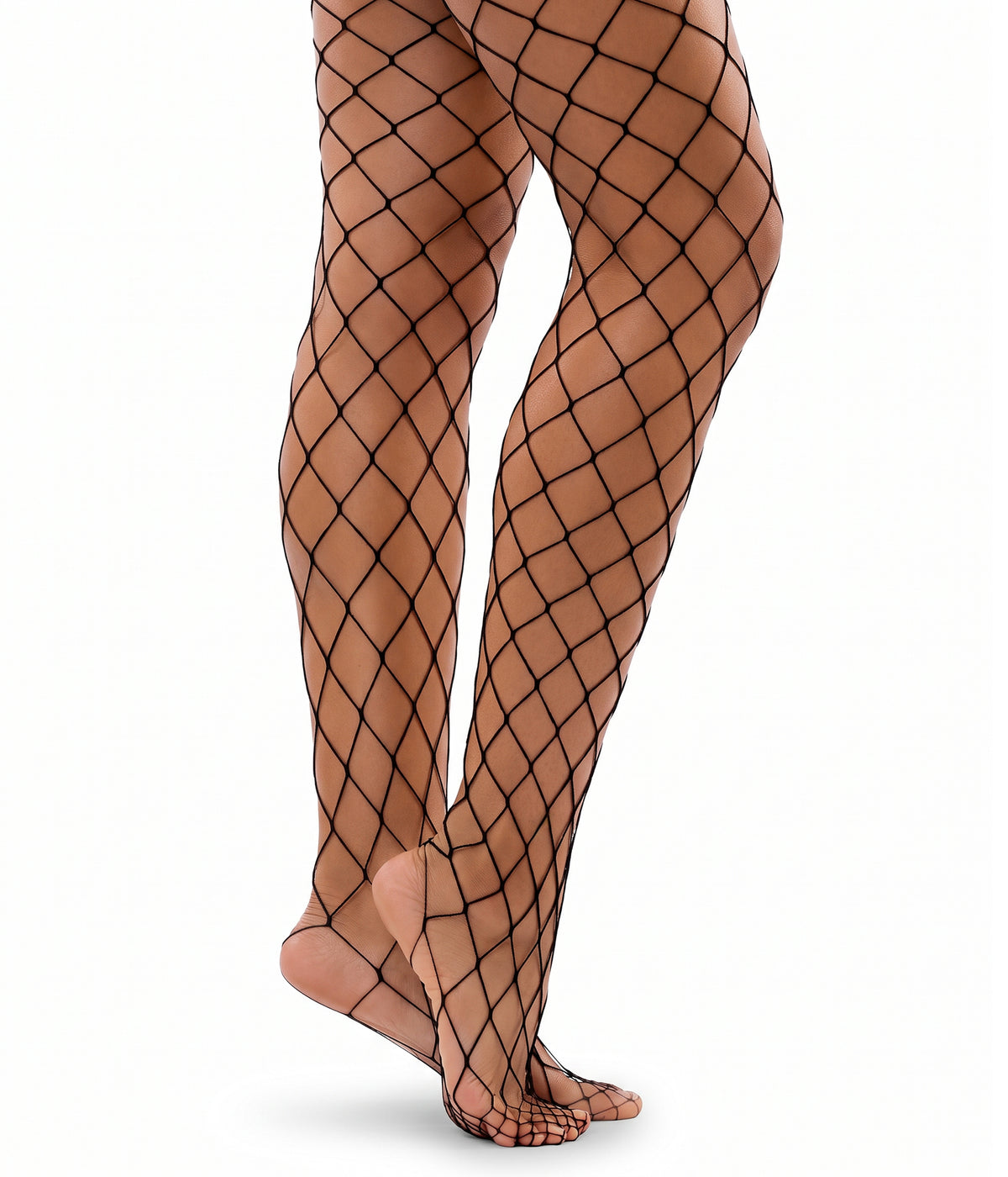Women's Black Fishnet Tights Primary Image