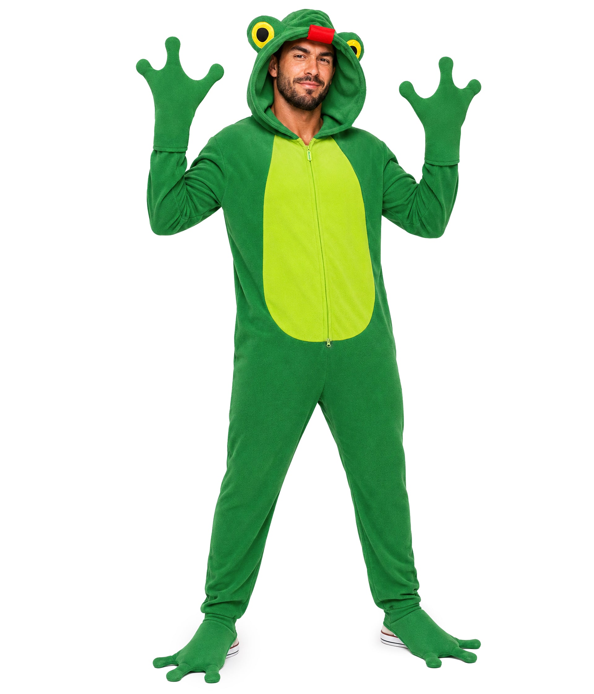 Men’s Pop-Out Tongue Frog Costume