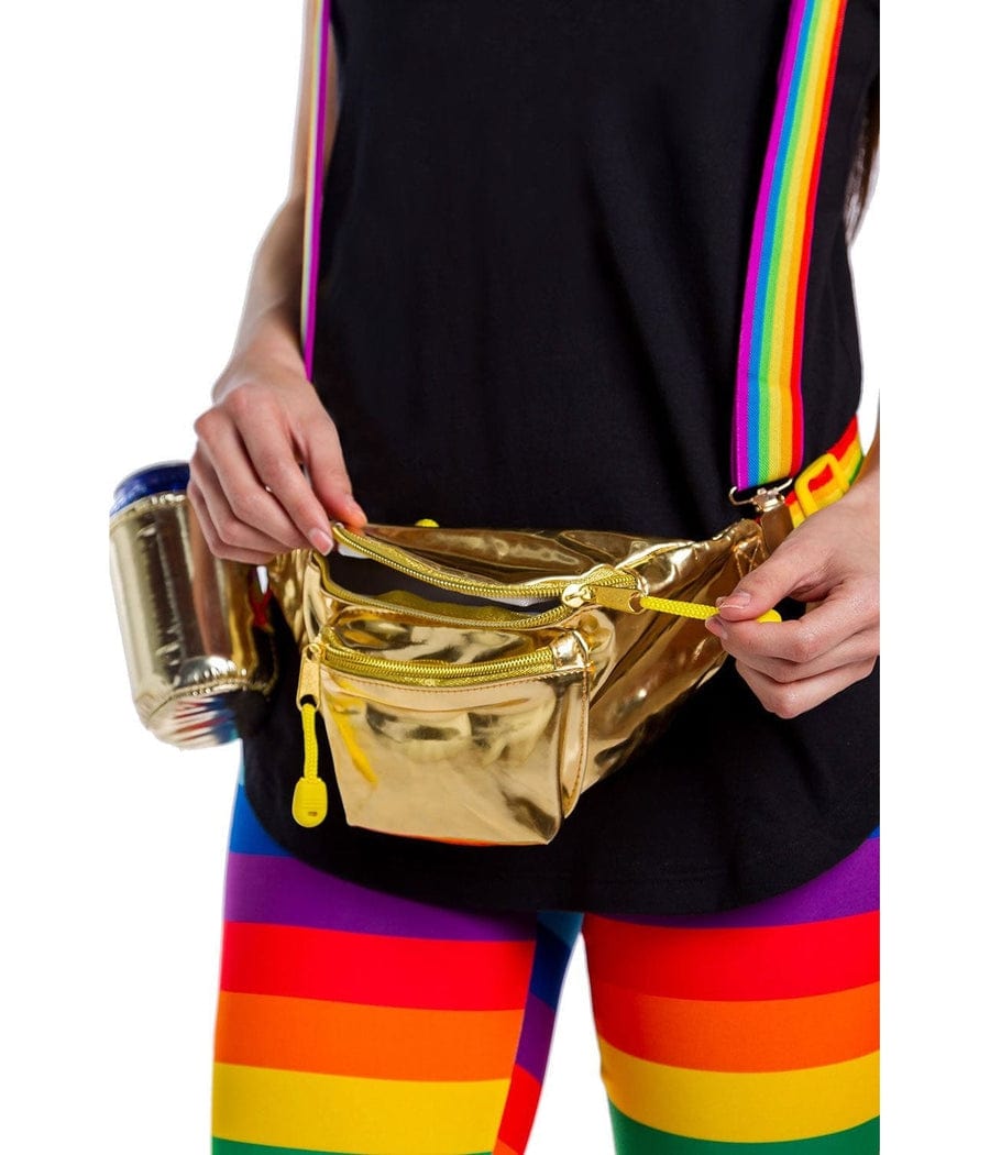 Fanny pack gold on sale