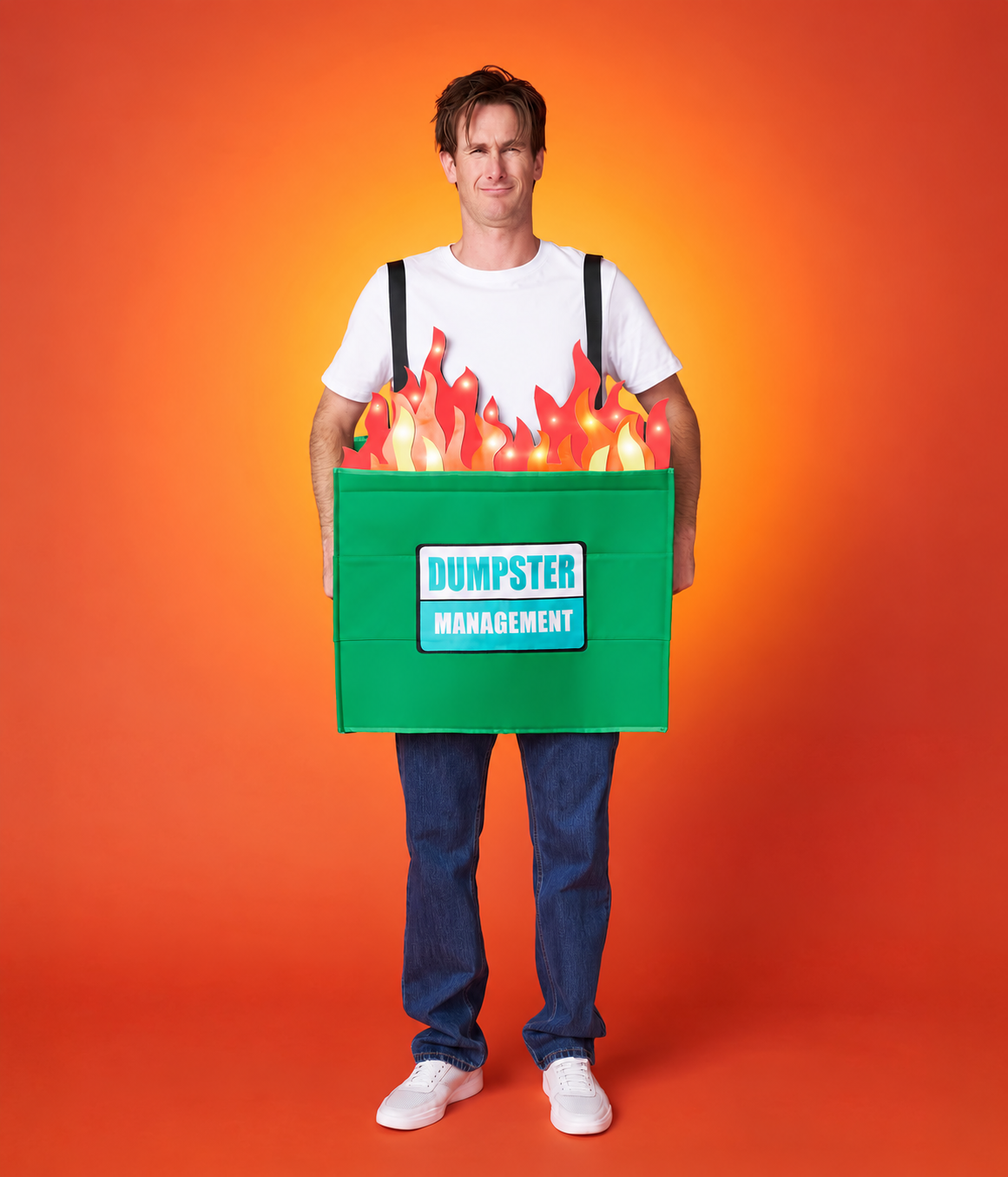 Men's Dumpster Fire Light Up Costume