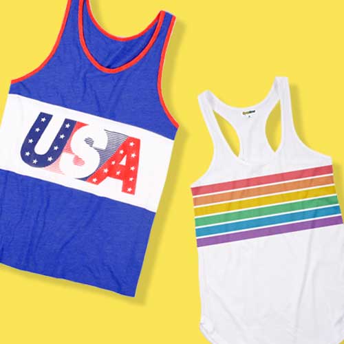 shop tees + tanks - image of use tanks and rainbow pride tank