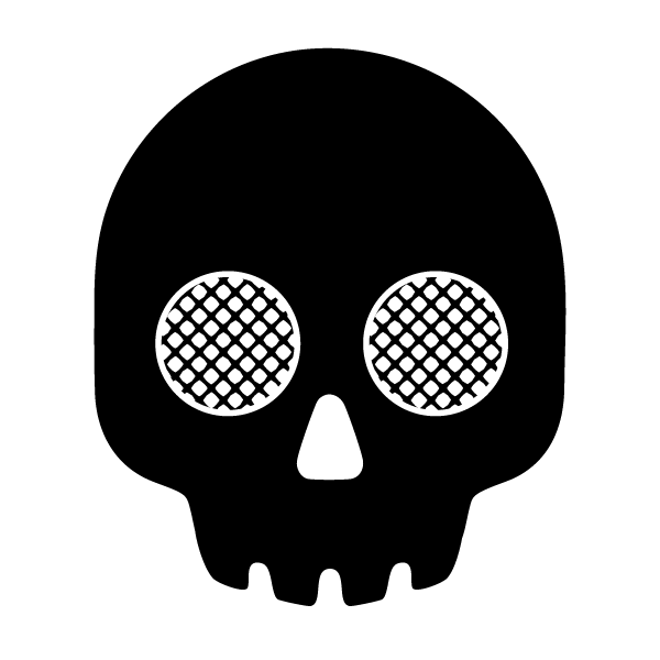 detachable <p> skull mask </p><p> with mesh eyes</p>