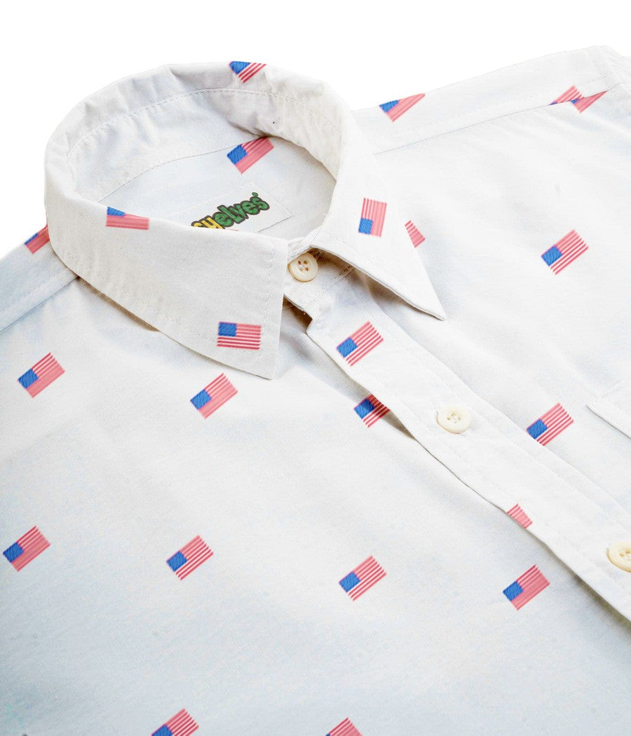 Men's USA Grand Ol' Flag Button Down Shirt Image 5