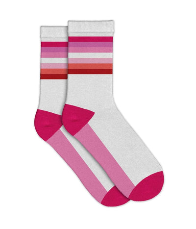 Lesbian Flag Socks (Fits Sizes 8-12M |  7-11W)
