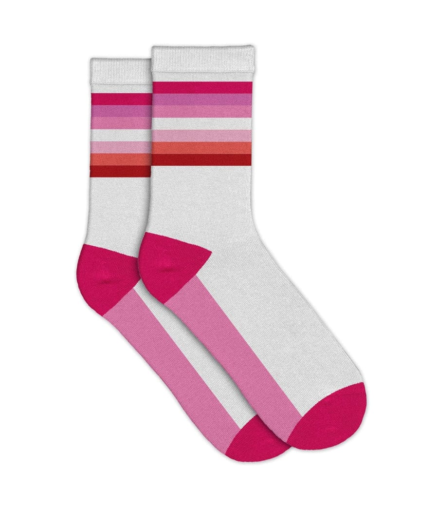 Lesbian Flag Socks (Fits Sizes 8-12M |  7-11W)