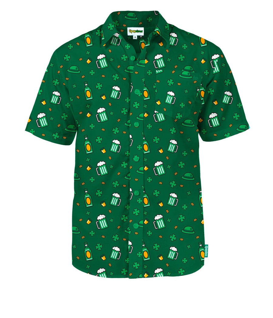 Men's Ice Cold Clover Button Down Shirt Image 5