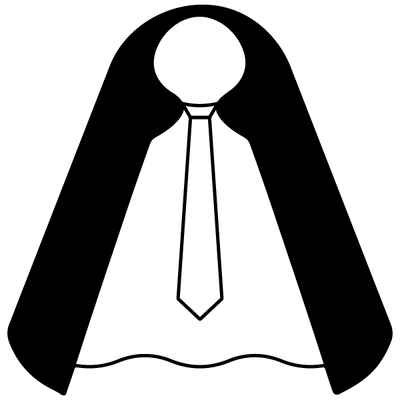 integrated <p> cape and </p><p> neck tie</p>