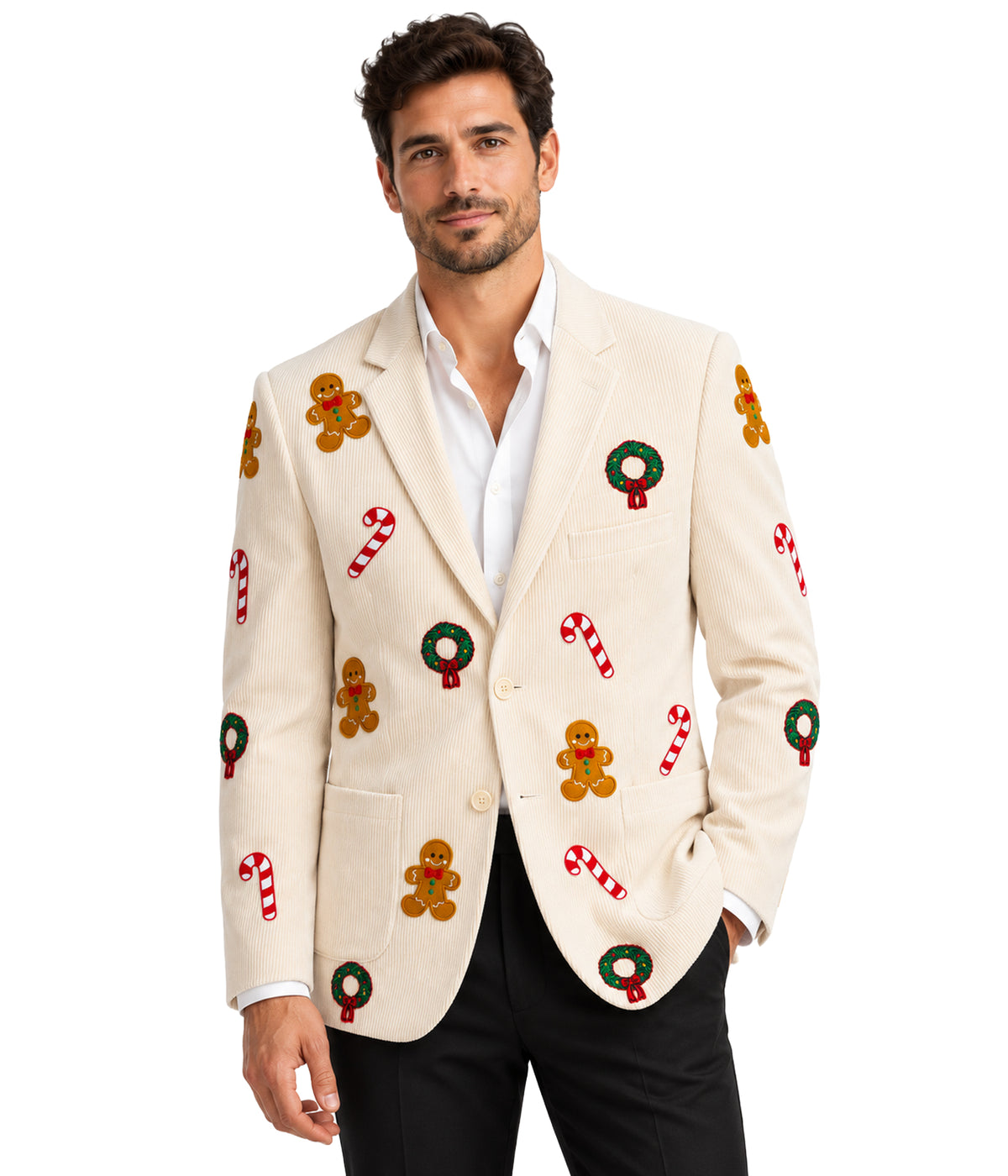 Men's Santa's Snack Bar Corduroy Blazer