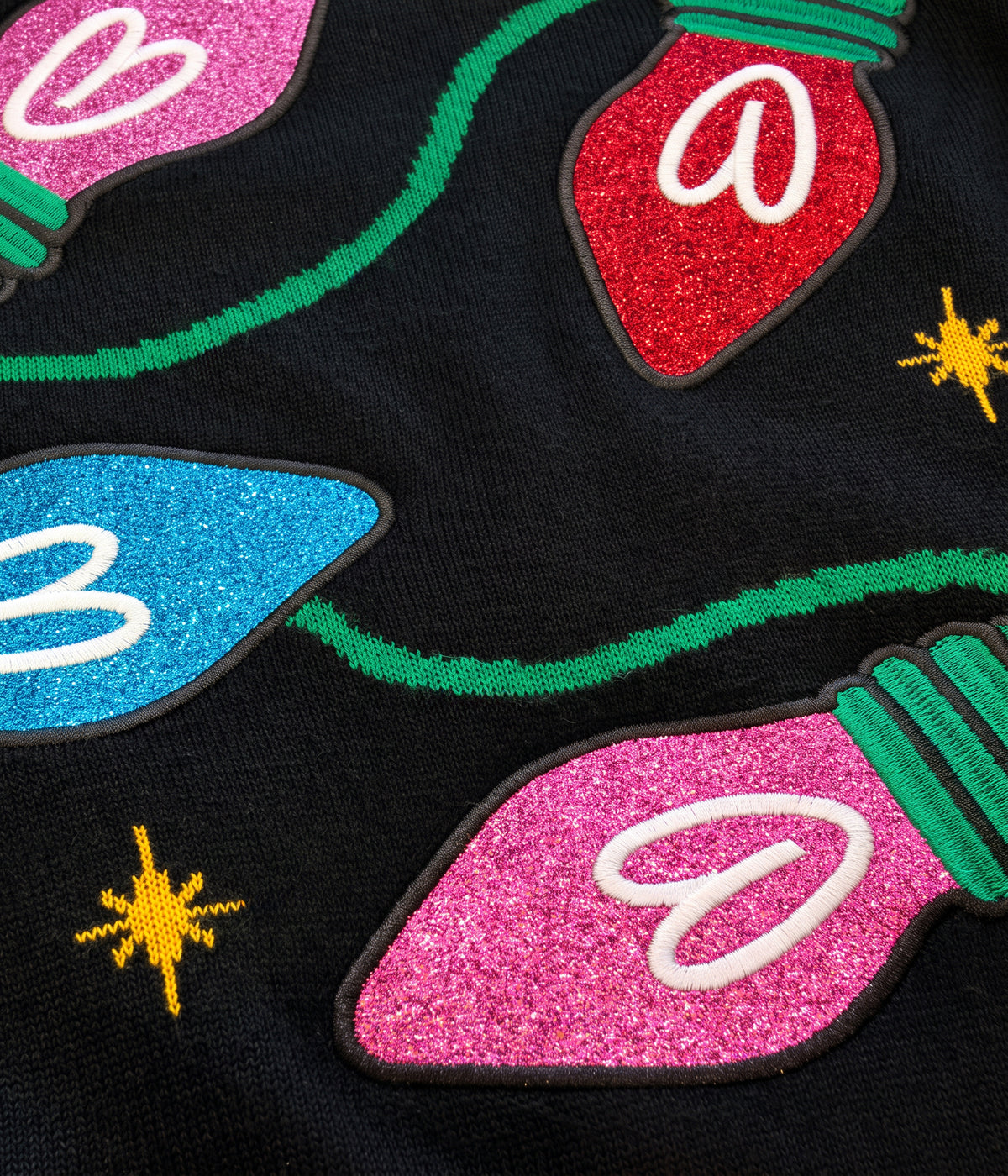 Women's Sequin Lights Cropped Turtleneck Sweater