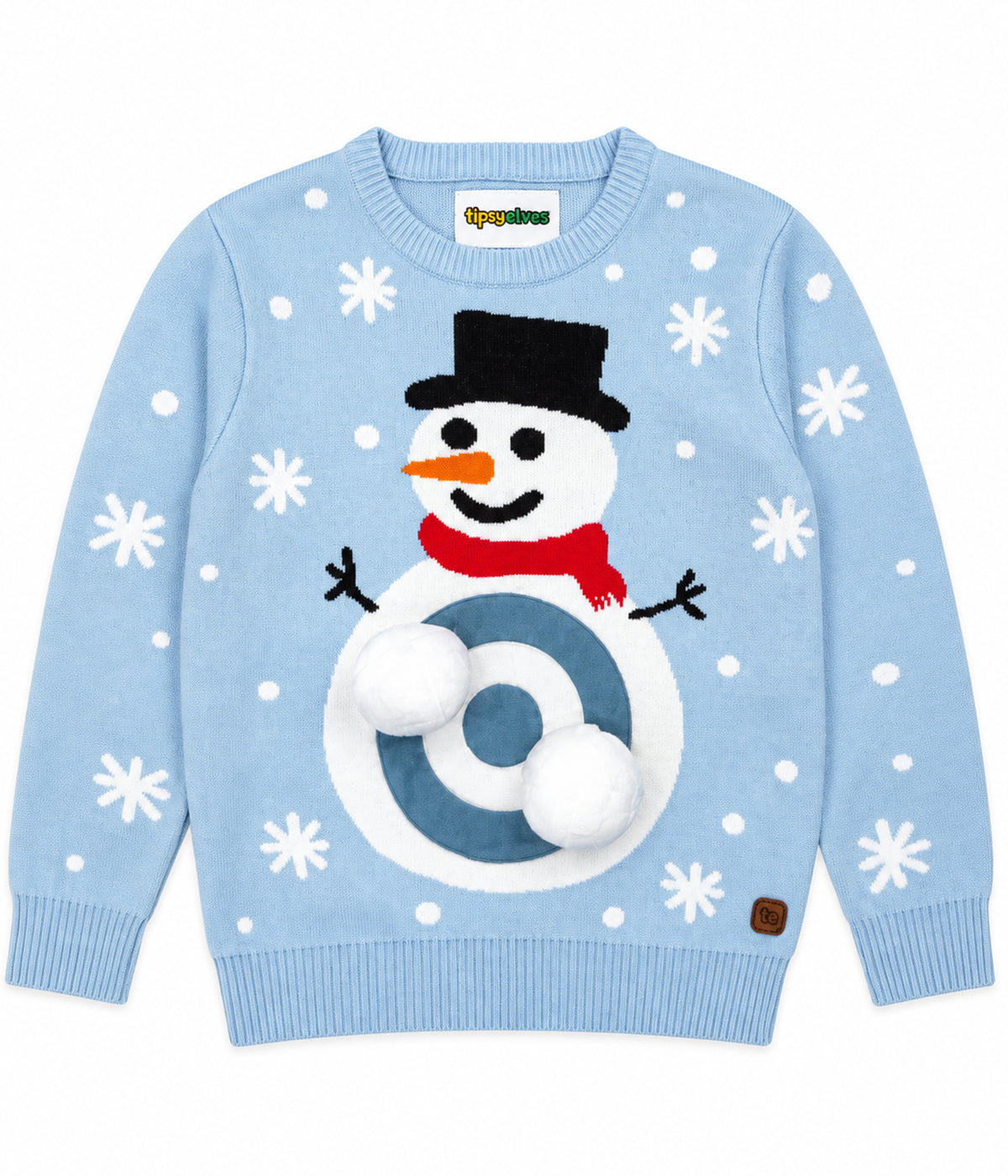 Girl's Snowball Fight Game Ugly Christmas Sweater