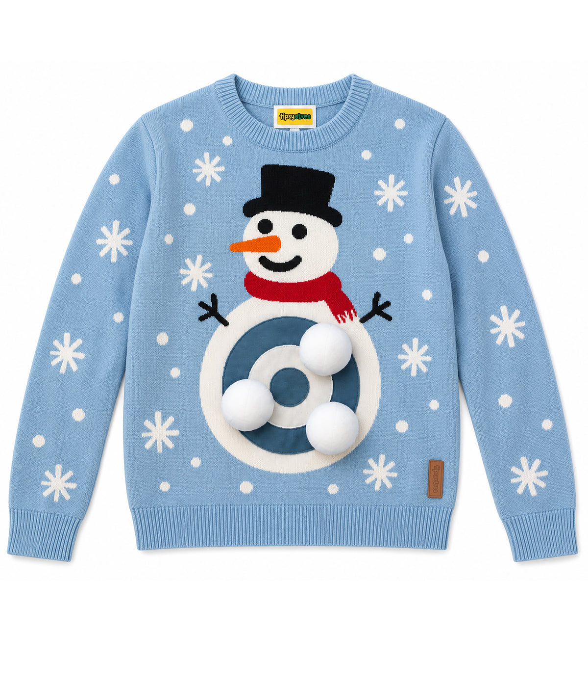 Men's Snowball Fight Game Ugly Christmas Sweater