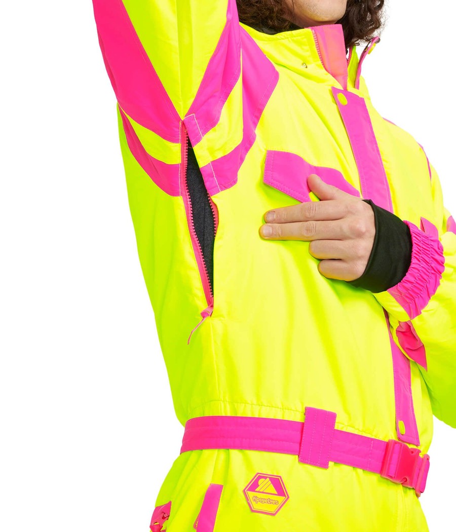 Neon Yellow and Pink Ski Suit | Tipsy Elves Neon Yellow and Pink Ski Suit | Tipsy Elves