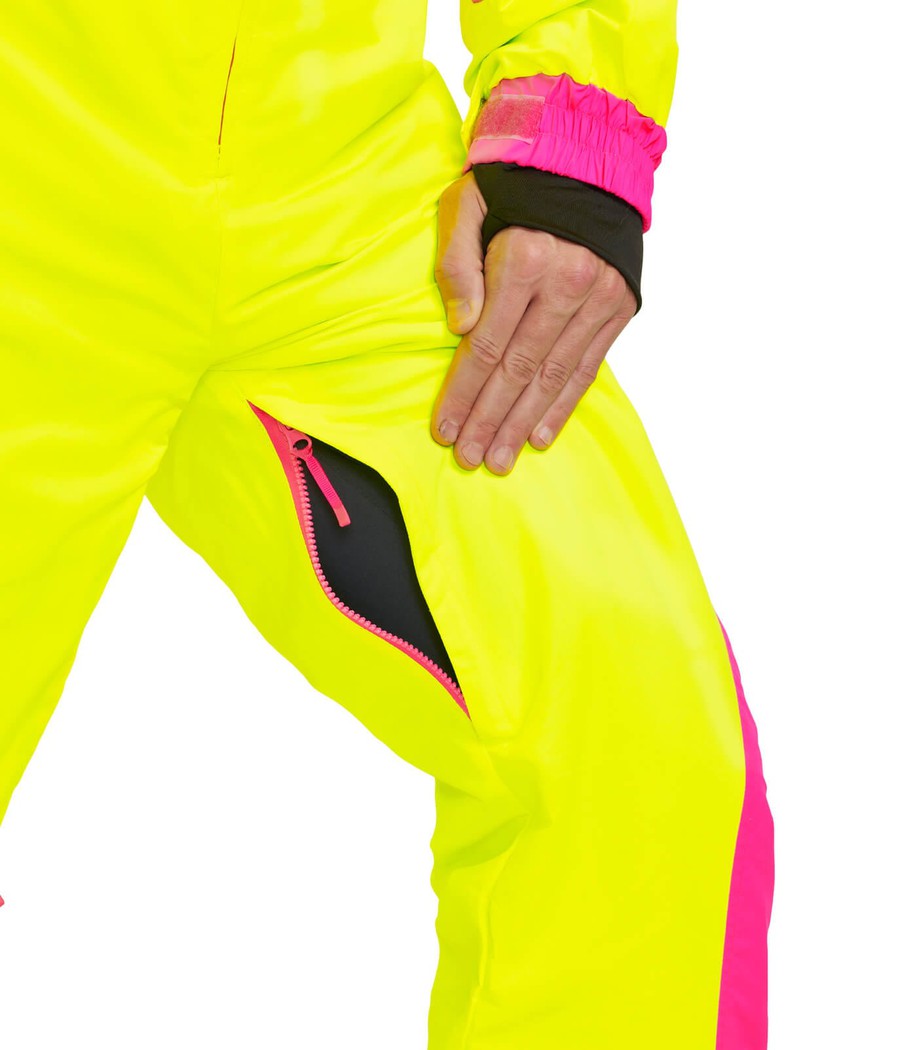 Neon Yellow Nikki Crisscross Back One-Piece Swimsuit - Women