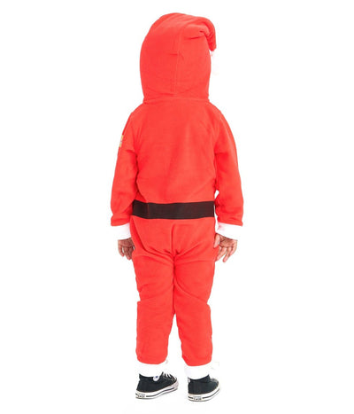 Toddler Boy's Santa Jumpsuit With Fur Image 3