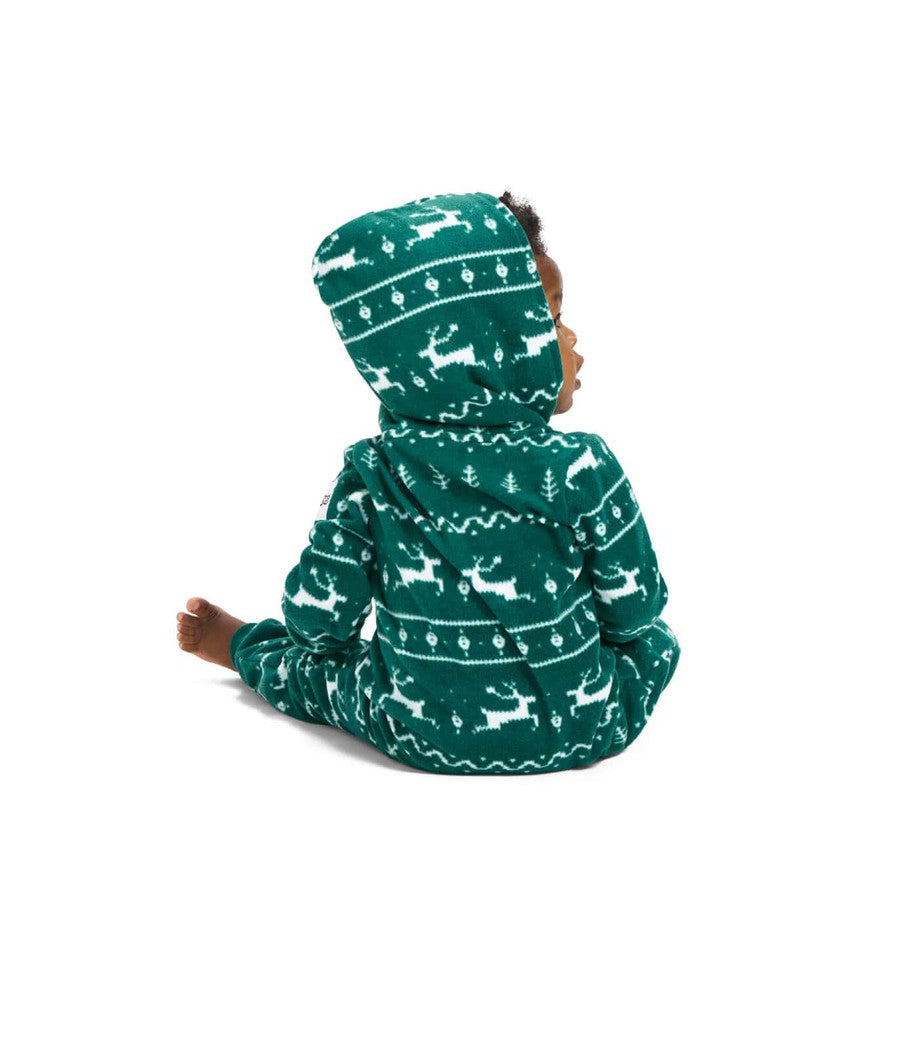 Baby Boy's Green Fair Isle Jumpsuit Image 2