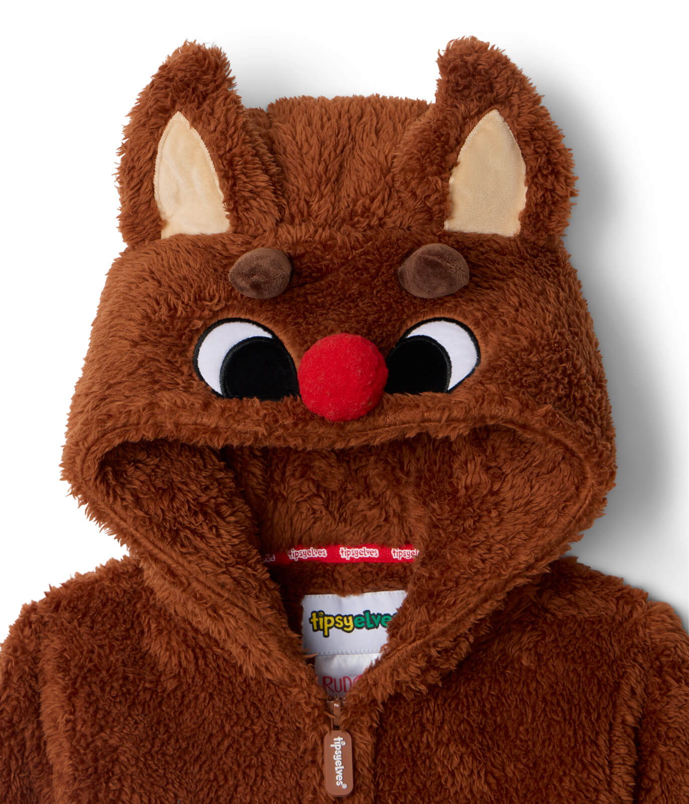 Toddler Boy's Rudolph Sherpa Jumpsuit