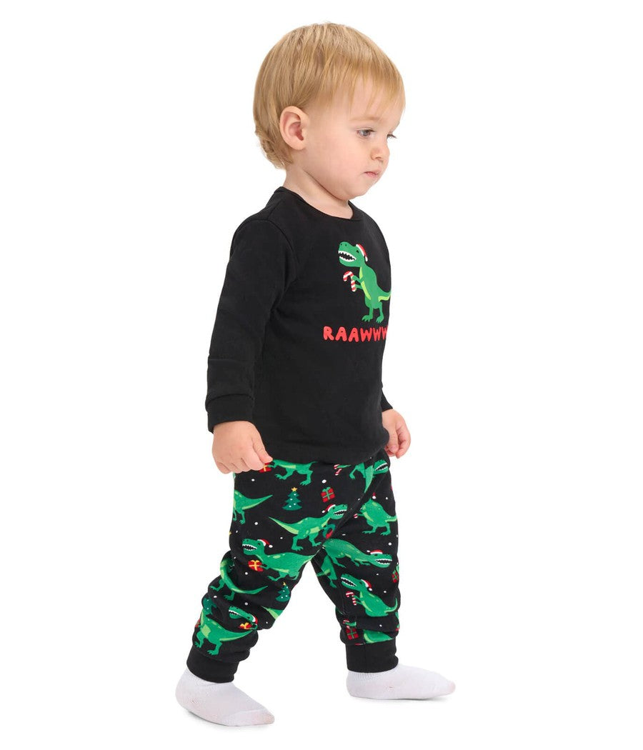 Baby Boy's Rawr Dinosaur Pajama Set Image 3