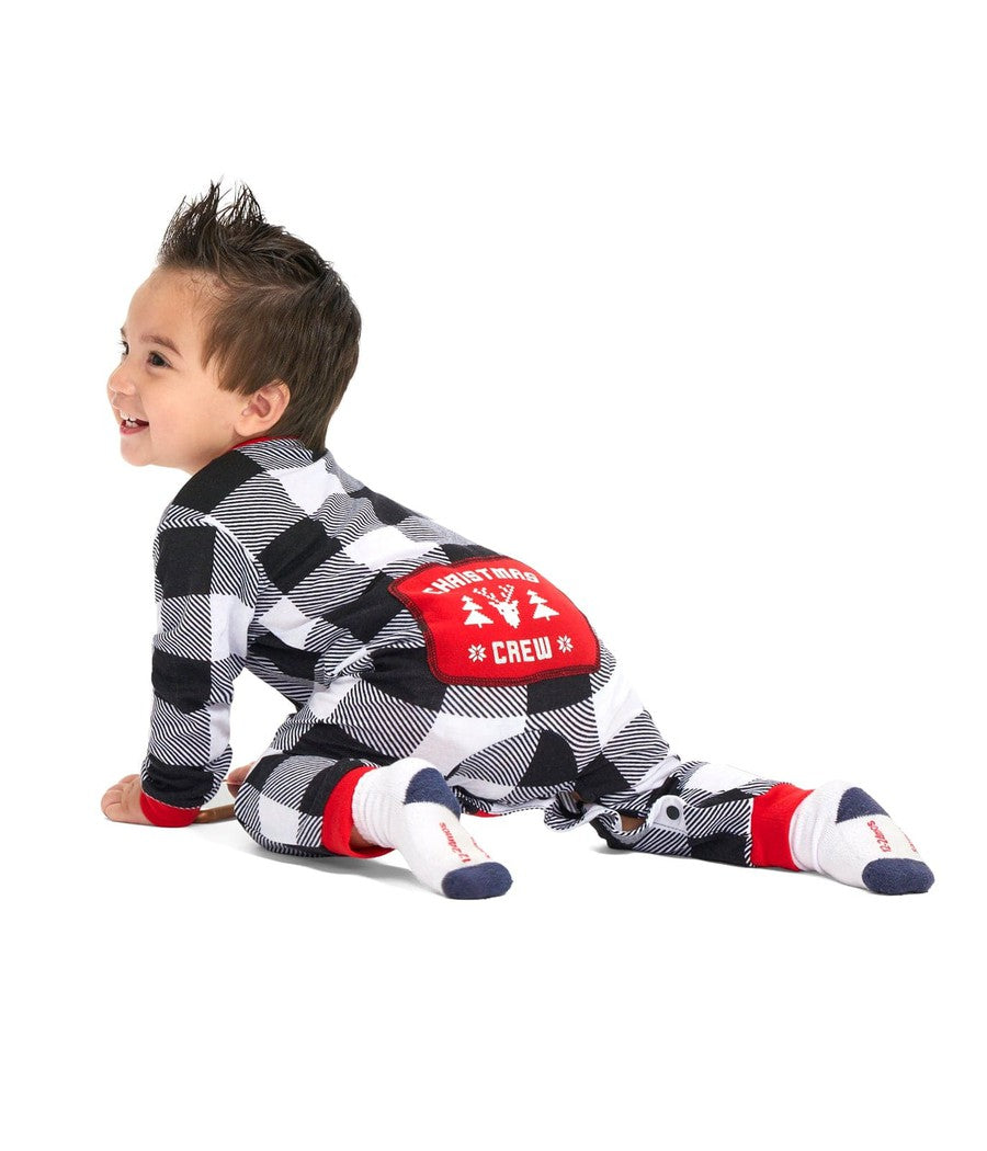 Baby Boy's Christmas Crew Plaid Onesie Pajamas