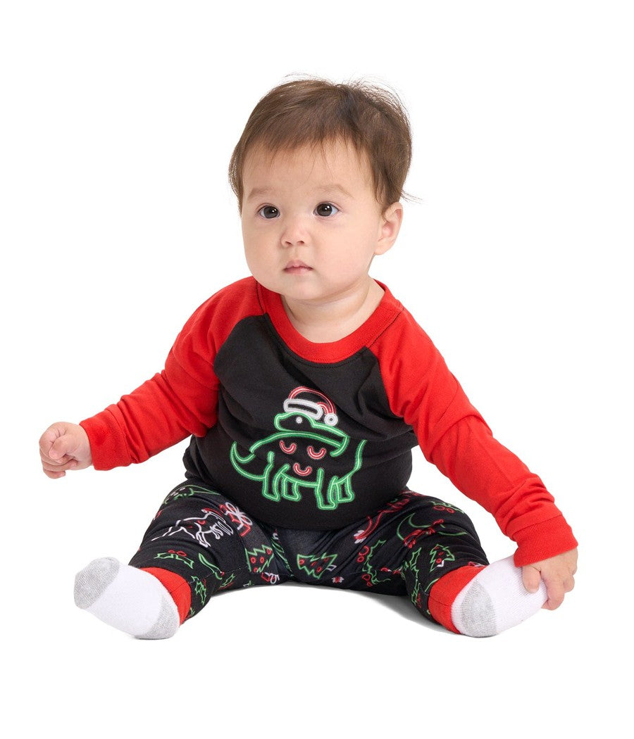 Baby Girl's Saint Nickosaurus Pajama Set