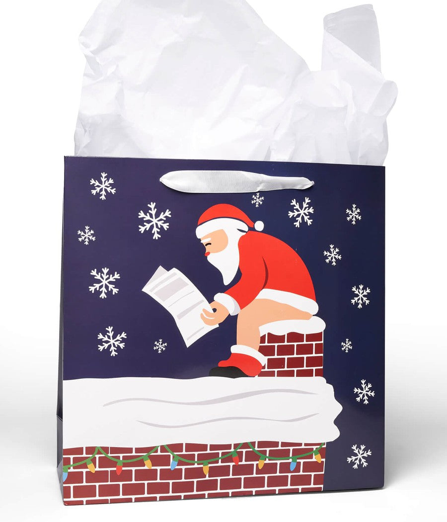 Naughty Santa Gift Bags - Set of 6