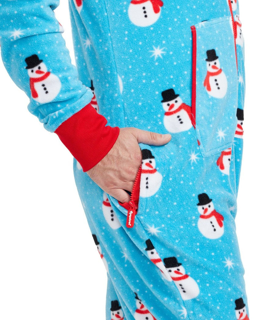 Men's Snowman Is An Island Jumpsuit Image 3