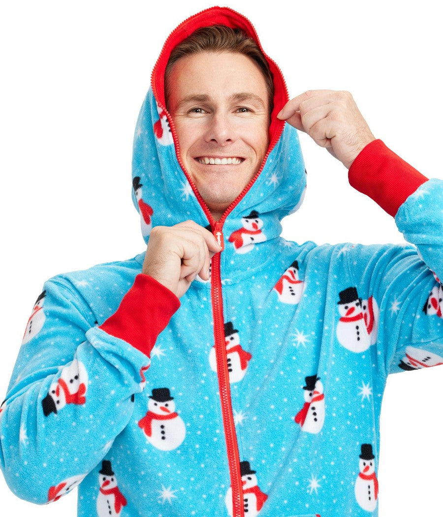 Men's Snowman Is An Island Jumpsuit Image 4