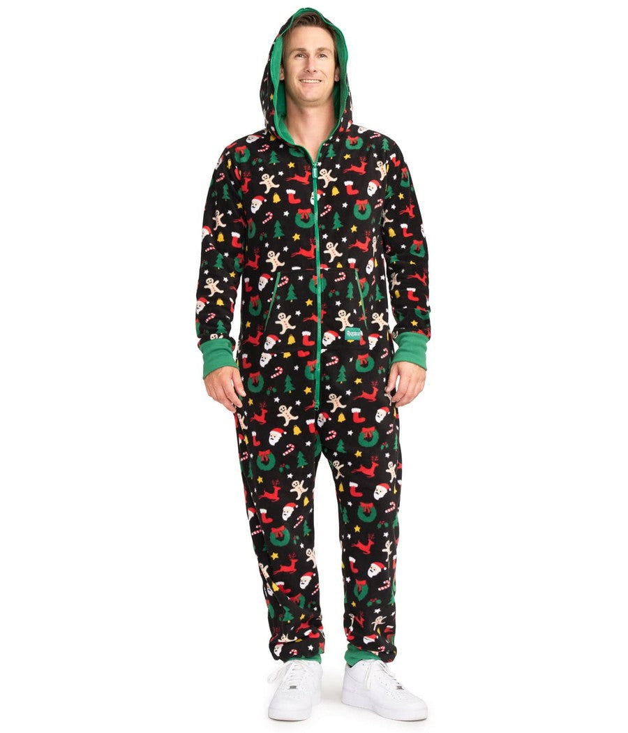 Cookie Cutter Men's Holiday Christmas Jumpsuit | Tipsy Elves