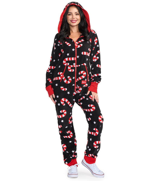 Candy Cane Lane Jumpsuit: Women's Christmas Outfits Tipsy Elves