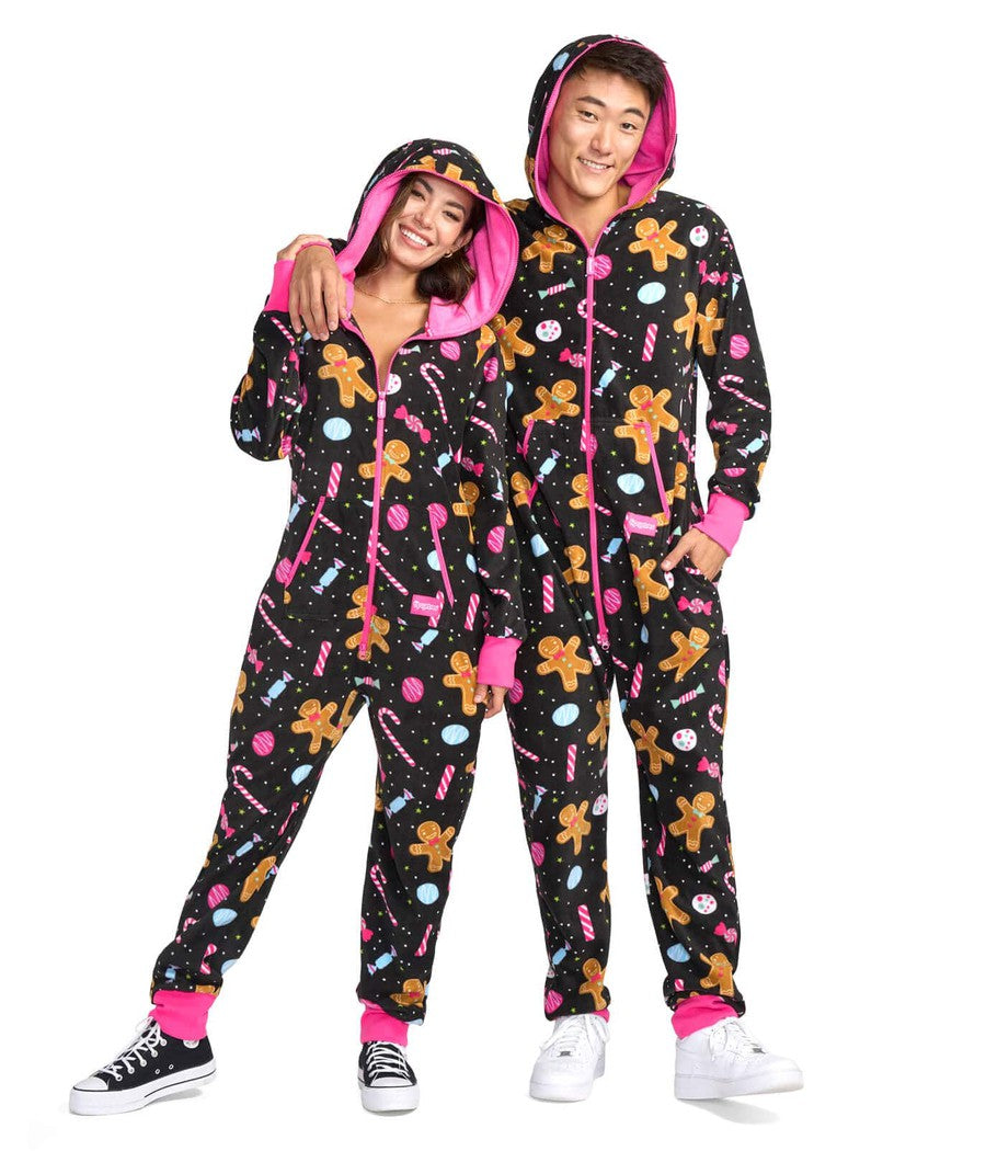 Matching Let's Get This Gingerbread Couples Jumpsuits