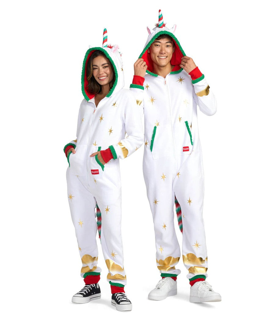 Matching Festive Fantasy Unicorn Couples Jumpsuits