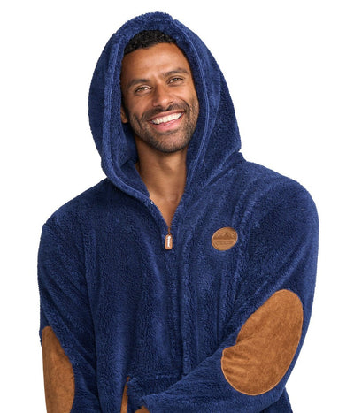 Men's Navy Sherpa Jumpsuit