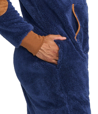 Men's Navy Sherpa Jumpsuit