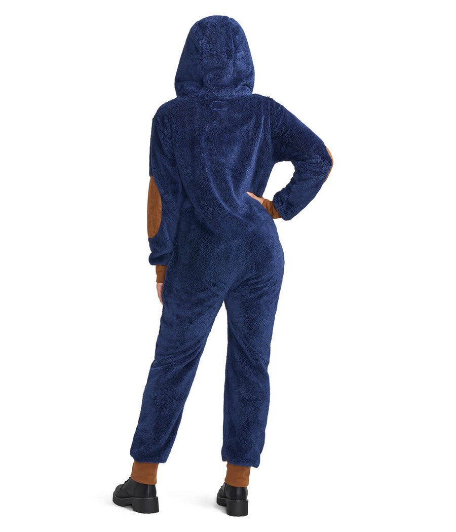 Women's Navy Sherpa Jumpsuit