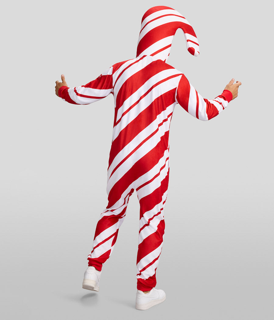 Men's Candy Cane Jumpsuit Image 2