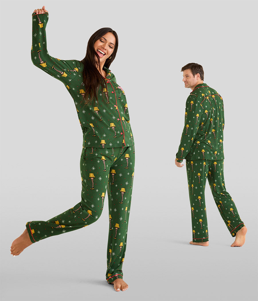 Matching Leg Lamp Couples Pajamas