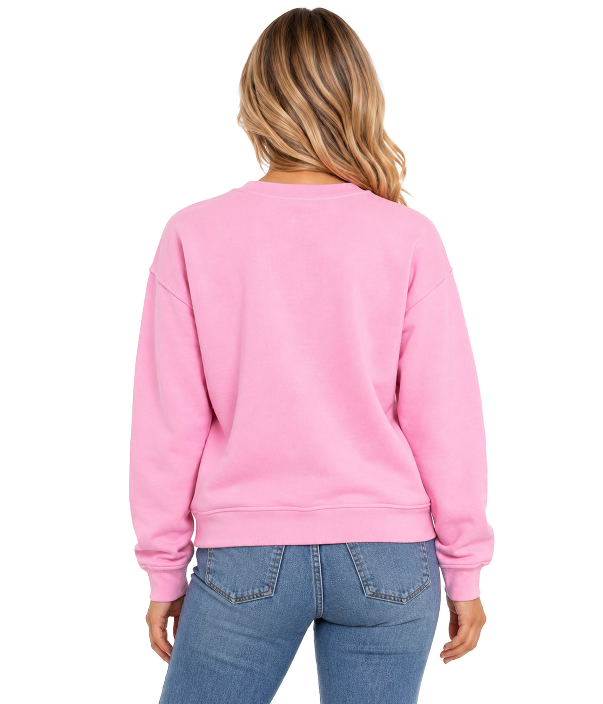 Women's Pink Sequin Candy Cane Sweatshirt
