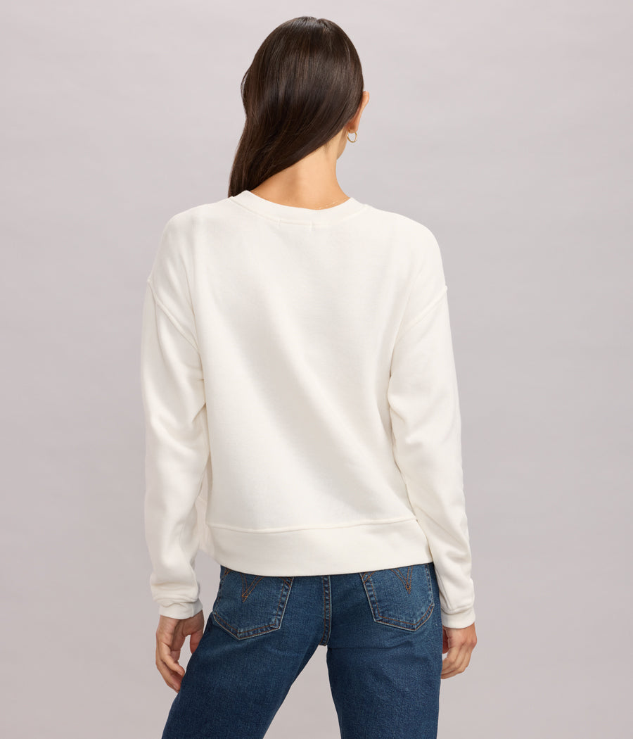 Women's Full of Holiday Spirit Rhinestone Embellished Sweatshirt Image 2