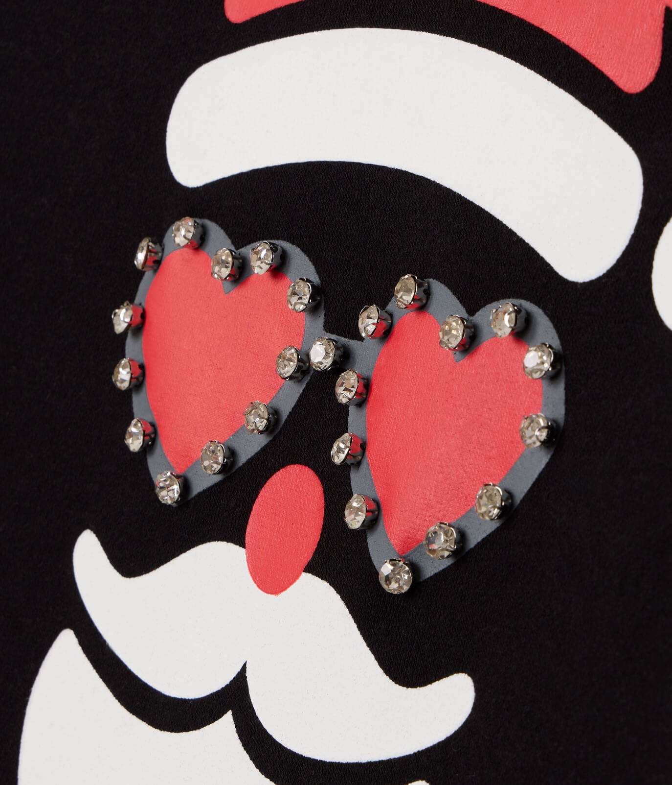 Women's Shimmering Santa Rhinestone Embellished Sweatshirt