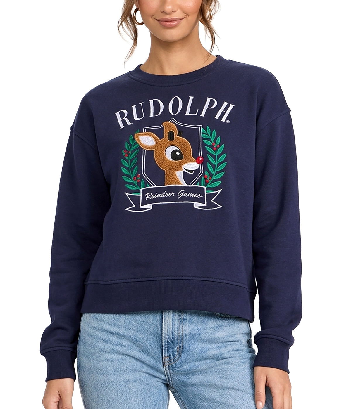 Women's Rudolph Wreath Sweatshirt