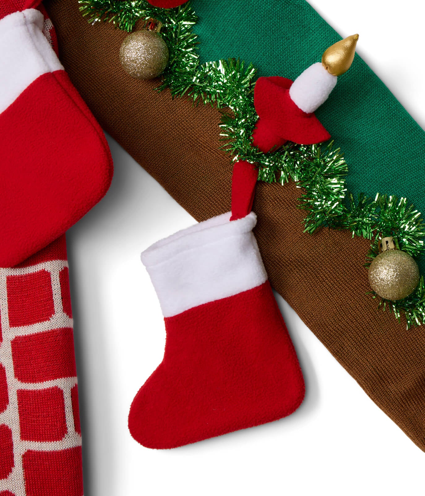 Men's Festive Fireplace Light Up Ugly Christmas Sweater