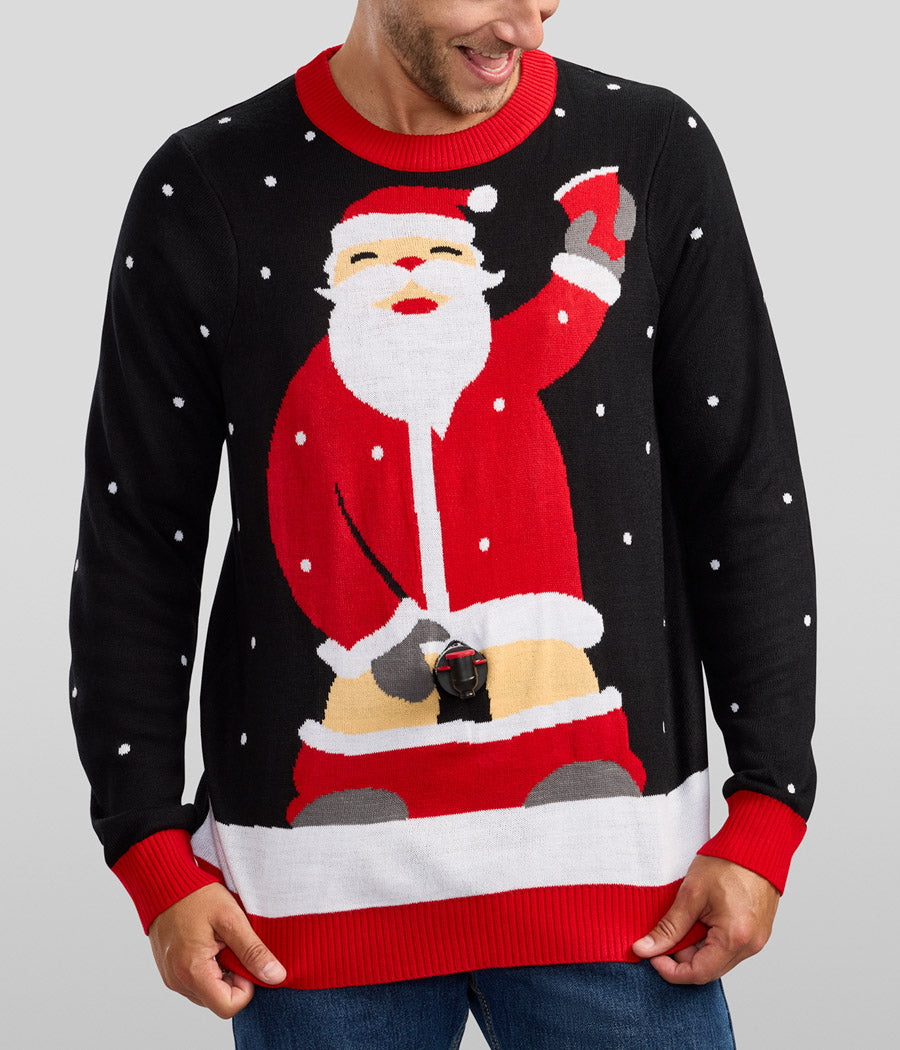 Men's Jolly Juice Dispenser Ugly Christmas Sweater
