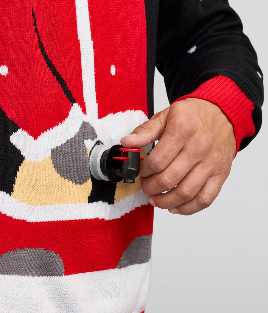Men's Jolly Juice Dispenser Ugly Christmas Sweater Image 2