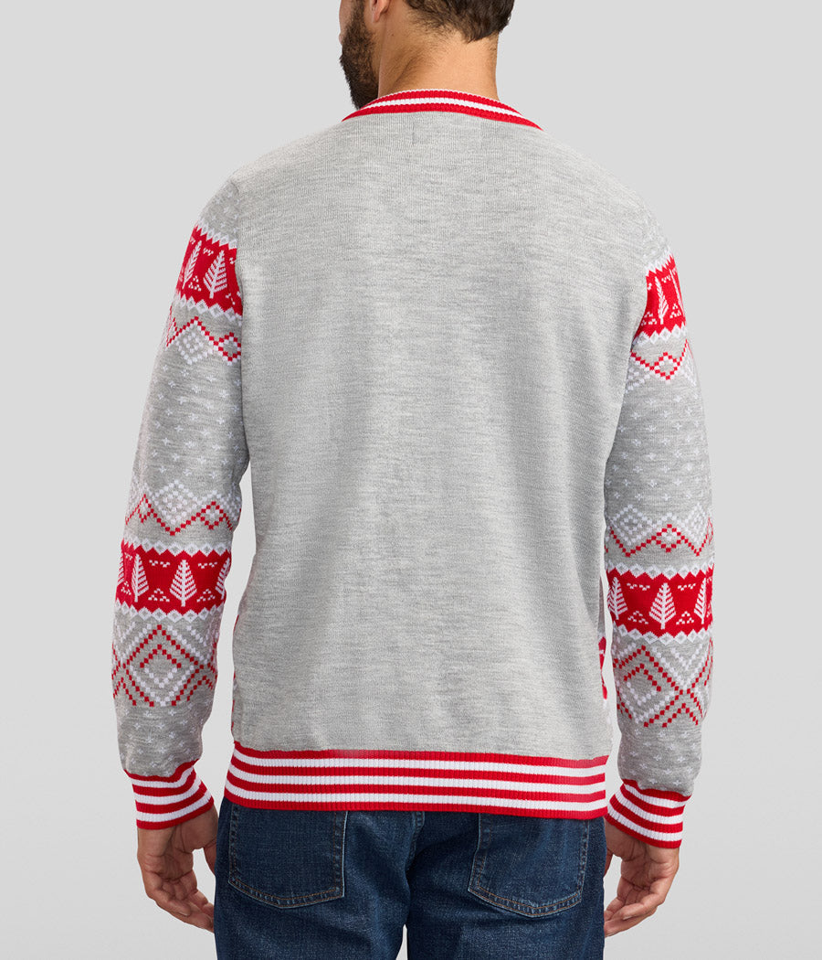 Men's Rudolph Light Up Ugly Christmas Sweater Image 2