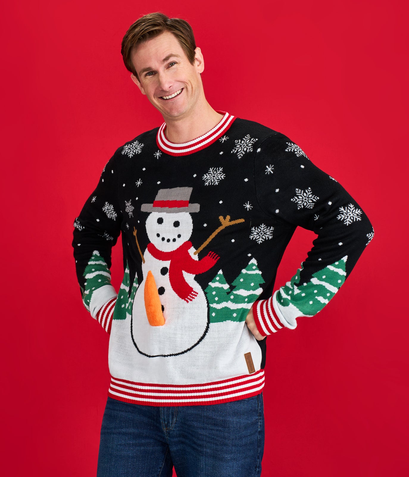 Men's Frisky Frosty Pump Ugly Christmas Sweater