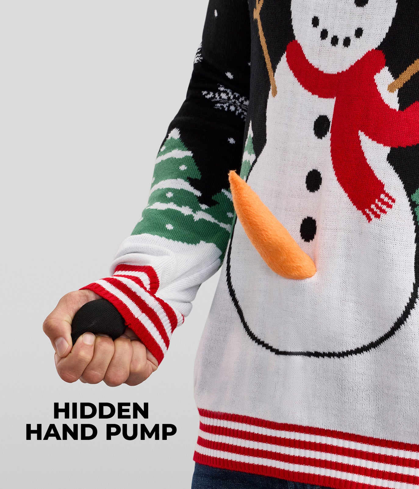 Men's Frisky Frosty Pump Ugly Christmas Sweater Image 2