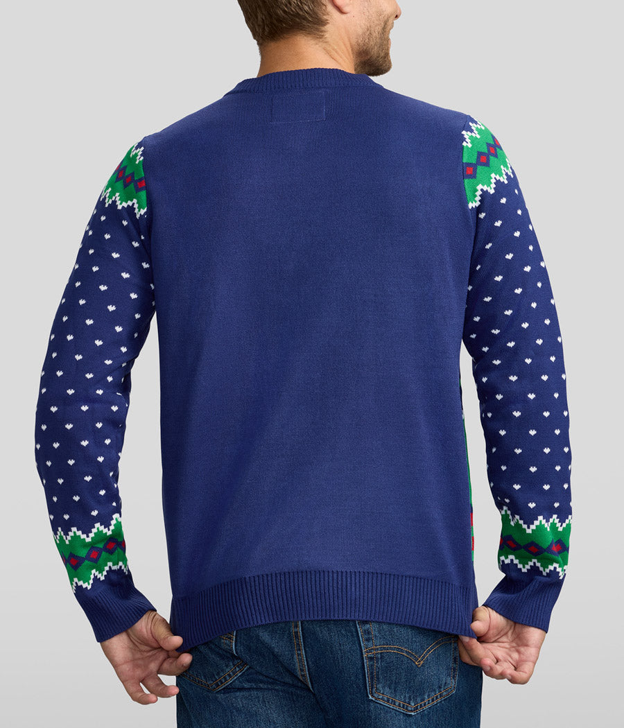 Men's Kiss Under the Mistletoe Ugly Christmas Sweater Image 2