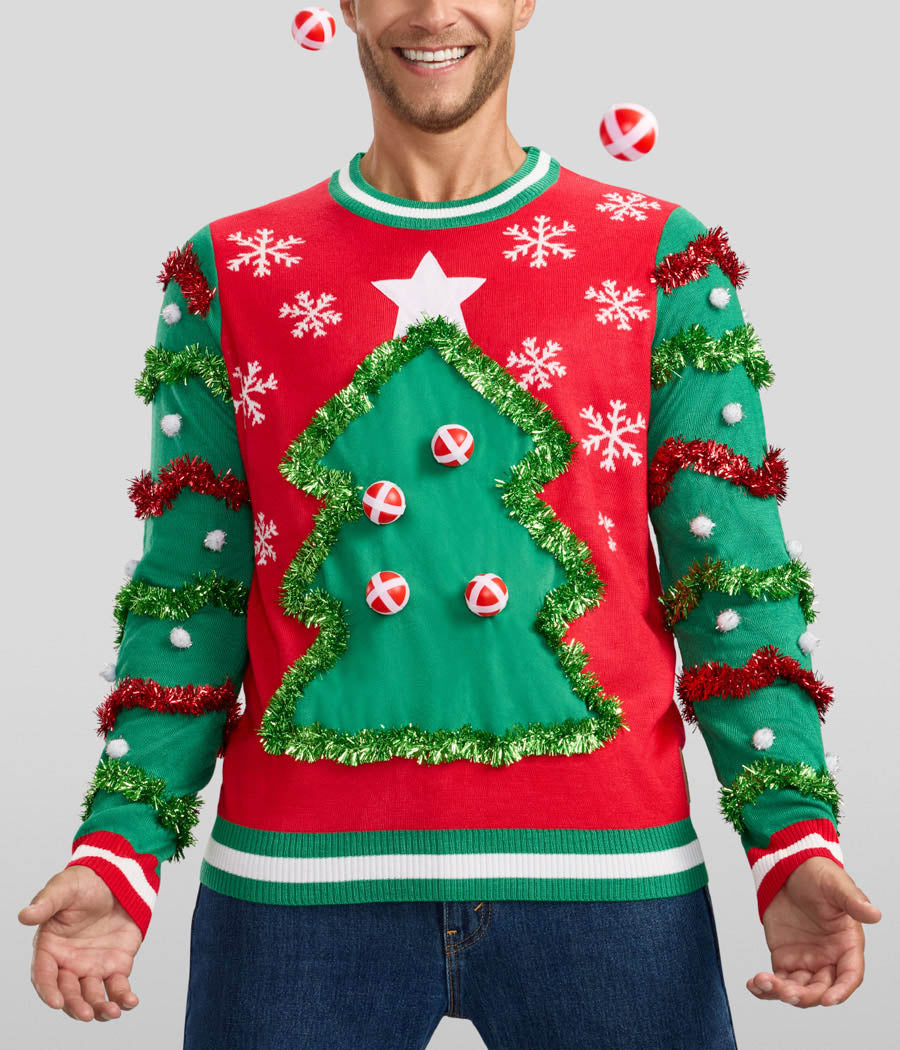 Men's Deck the Halls Game Ugly Christmas Sweater