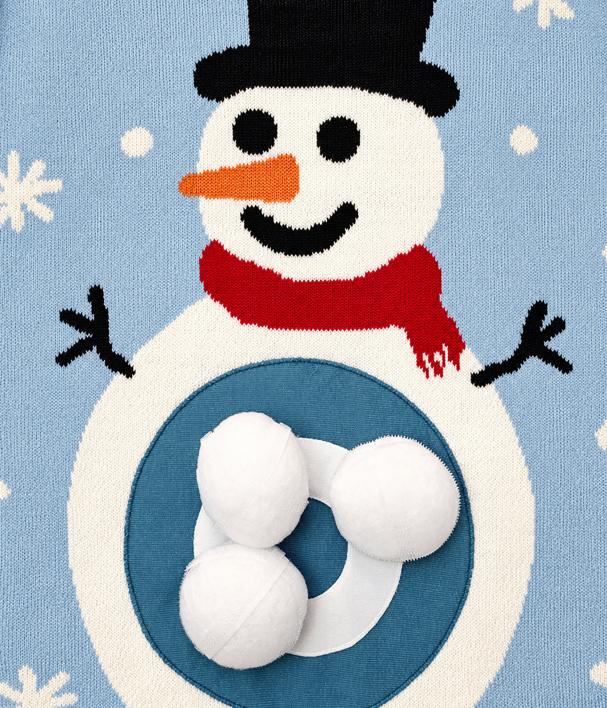 Women's Snowball Fight Game Ugly Christmas Sweater